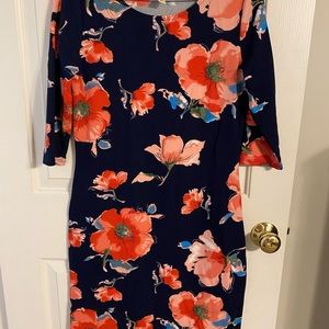 Navy Blue Midi Dress